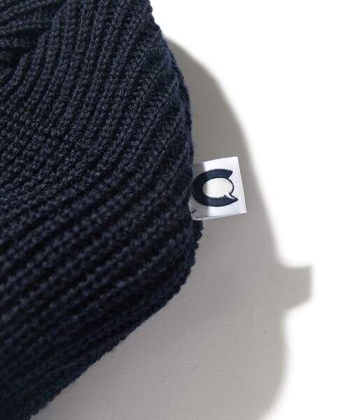 CAHLUMN(カウラム)の「CAHLUMN/カウラム Wool Rib Watch Cap/ウールリブ ワッチキャップ(ニットキャップ/ビーニー・メンズ・チャコールグレー/グリーン/ベージュ/ネイビー/ライトグレー/ブラウン・フリ-)」の7枚目の写真