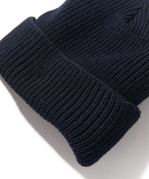 CAHLUMN(カウラム)の「CAHLUMN/カウラム Wool Rib Watch Cap/ウールリブ ワッチキャップ(ニットキャップ/ビーニー・メンズ・チャコールグレー/グリーン/ベージュ/ネイビー/ライトグレー/ブラウン・フリ-)」の9枚目の写真