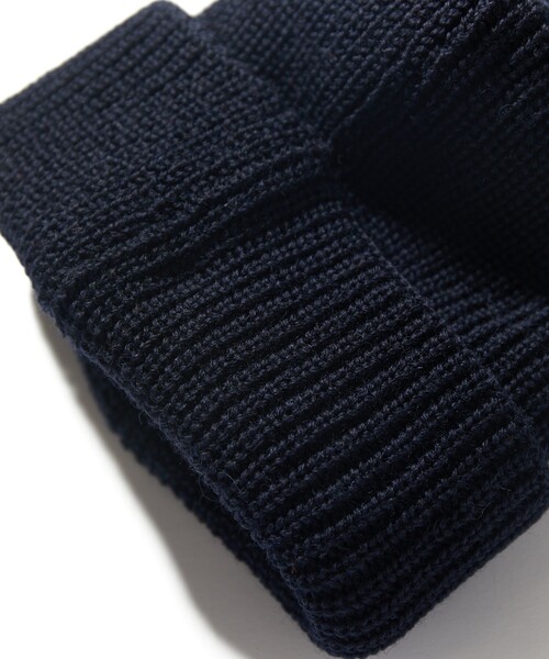 CAHLUMN(カウラム)の「CAHLUMN/カウラム Wool Rib Watch Cap/ウールリブ ワッチキャップ(ニットキャップ/ビーニー・メンズ・チャコールグレー/グリーン/ベージュ/ネイビー/ライトグレー/ブラウン・フリ-)」の10枚目の写真