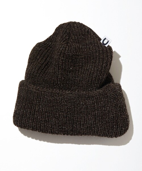 CAHLUMN(カウラム)の「CAHLUMN/カウラム Wool Rib Watch Cap/ウールリブ ワッチキャップ(ニットキャップ/ビーニー・メンズ・チャコールグレー/グリーン/ベージュ/ネイビー/ライトグレー/ブラウン・フリ-)」の13枚目の写真