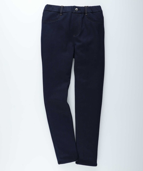 BACK NUMBER（バックナンバー）の「【BACK NUMBER】【エクストラサーモ】レギンスタイトストレートパンツ（デニムパンツ・レディース・ブラック/ダークインディゴブルー/ノンウォッシュ・L/XS/M/XL/S）」の3枚目の写真