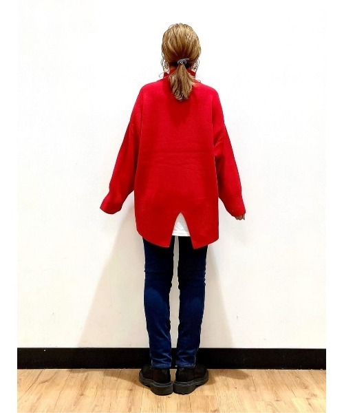 BACK NUMBER（バックナンバー）の「【BACK NUMBER】【エクストラサーモ】レギンスタイトストレートパンツ（デニムパンツ・レディース・ブラック/ダークインディゴブルー/ノンウォッシュ・L/XS/M/XL/S）」の12枚目の写真