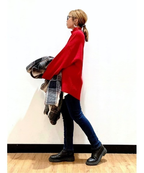 BACK NUMBER（バックナンバー）の「【BACK NUMBER】【エクストラサーモ】レギンスタイトストレートパンツ（デニムパンツ・レディース・ブラック/ダークインディゴブルー/ノンウォッシュ・L/XS/M/XL/S）」の13枚目の写真