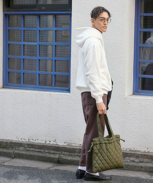 coca（coca）（コカ）の「メンズ 裏起毛ロゴ刺繍パーカー（パーカー・メンズ・ホワイト/ブラック・L/XL/M）」の5枚目の写真