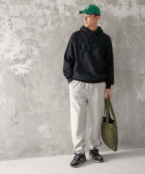 coca（coca）（コカ）の「メンズ 裏起毛ロゴ刺繍パーカー（パーカー・メンズ・ホワイト/ブラック・L/XL/M）」の7枚目の写真
