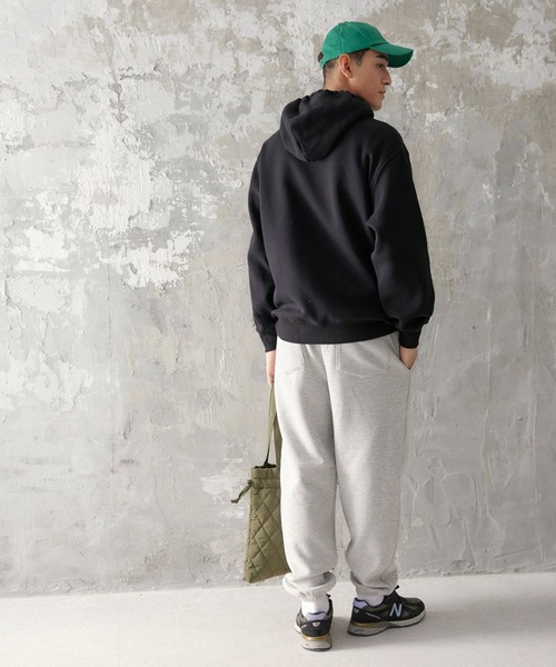 coca（coca）（コカ）の「メンズ 裏起毛ロゴ刺繍パーカー（パーカー・メンズ・ホワイト/ブラック・L/XL/M）」の9枚目の写真