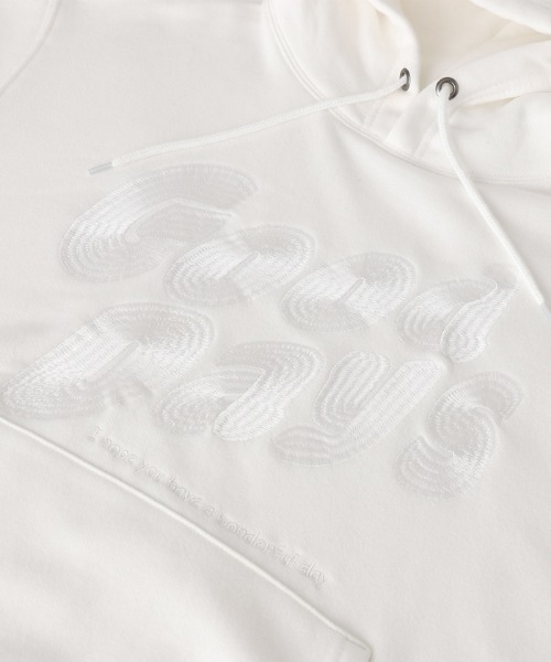 coca（coca）（コカ）の「メンズ 裏起毛ロゴ刺繍パーカー（パーカー・メンズ・ホワイト/ブラック・L/XL/M）」の11枚目の写真