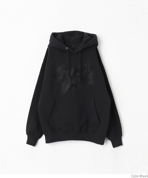 coca（coca）（コカ）の「メンズ 裏起毛ロゴ刺繍パーカー（パーカー・メンズ・ホワイト/ブラック・L/XL/M）」の13枚目の写真