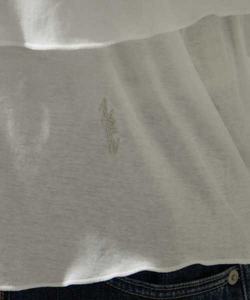 AMERICANA（アメリカーナ）の「[24SS]【Americana for SALON】別注シアーロンT＆キャミソールセットアップ（Tシャツ/カットソー・レディース・ラベンダー/チャコールグレー/ホワイト・FREE）」の21枚目の写真