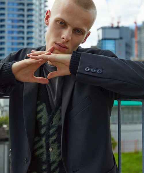 NUMBER (N)INE(ナンバーナイン)の「NUMBER (N)INE/ナンバーナイン W/P TWILL LAPEL 1B JACKET(テーラードジャケット・メンズ・ブラック/オリーブ・2/3/4)」の3枚目の写真