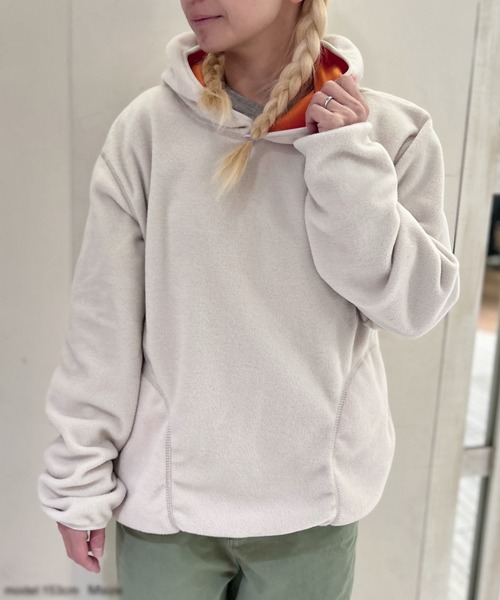 GREEN BOWL（グリーンボウル）の「【日本製】グリーンボウル【GREEN BOWL】Fleece Parka（パーカー・メンズ・サンドベージュ/カーキ/チャコールグレー・M/L）」の3枚目の写真