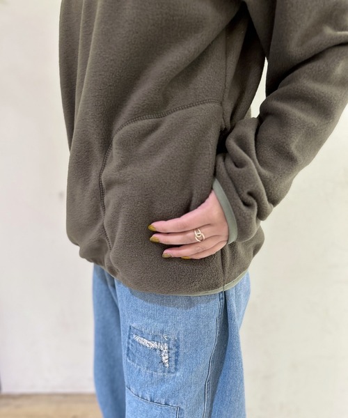 GREEN BOWL（グリーンボウル）の「【日本製】グリーンボウル【GREEN BOWL】Fleece Parka（パーカー・メンズ・サンドベージュ/カーキ/チャコールグレー・M/L）」の7枚目の写真