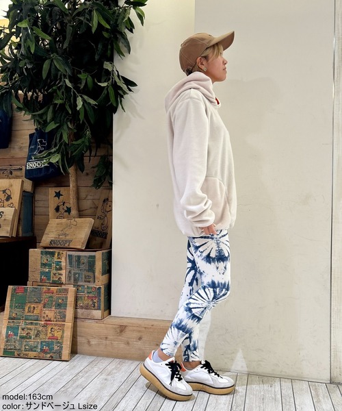 GREEN BOWL（グリーンボウル）の「【日本製】グリーンボウル【GREEN BOWL】Fleece Parka（パーカー・メンズ・サンドベージュ/カーキ/チャコールグレー・M/L）」の13枚目の写真