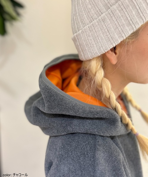 GREEN BOWL（グリーンボウル）の「【日本製】グリーンボウル【GREEN BOWL】Fleece Parka（パーカー・メンズ・サンドベージュ/カーキ/チャコールグレー・M/L）」の17枚目の写真