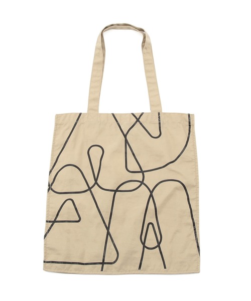 ADAM ET ROPE'（アダムエロペ）の「【サステナブル】ロゴプリントトートバッグ（トートバッグ・レディース・チャコールグレー/ベージュ/サックスブルー/ピンク・FREE）」の13枚目の写真