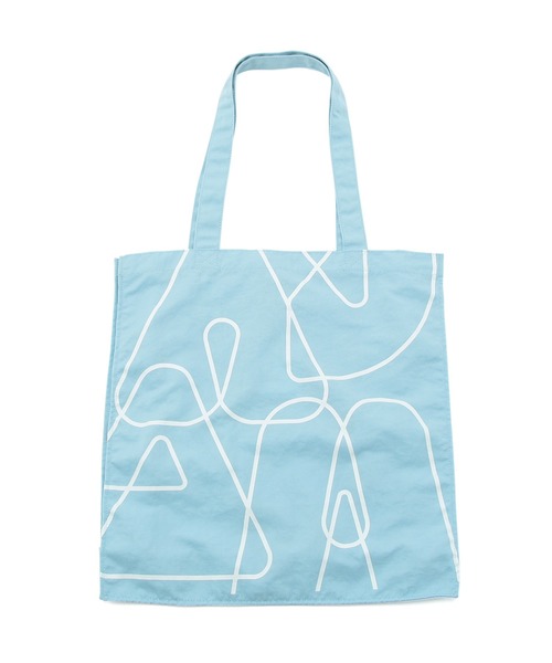 ADAM ET ROPE'（アダムエロペ）の「【サステナブル】ロゴプリントトートバッグ（トートバッグ・レディース・チャコールグレー/ベージュ/サックスブルー/ピンク・FREE）」の16枚目の写真