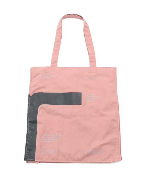 ADAM ET ROPE'（アダムエロペ）の「【サステナブル】ロゴプリントトートバッグ（トートバッグ・レディース・チャコールグレー/ベージュ/サックスブルー/ピンク・FREE）」の20枚目の写真