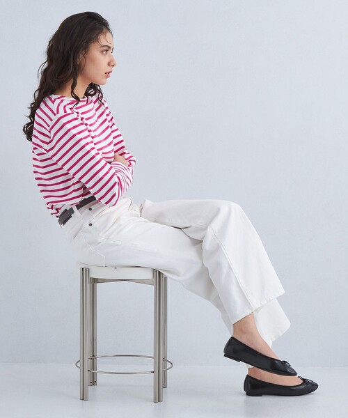 green label relaxing（グリーンレーベルリラクシング）の「ラウンド バレエ フラットシューズ- 晴雨兼用 -（バレエシューズ・レディース・ブラック/シルバー/ゴールド・22.5cm/23cm/23.5cm/24cm/24.5cm/25cm）」の14枚目の写真