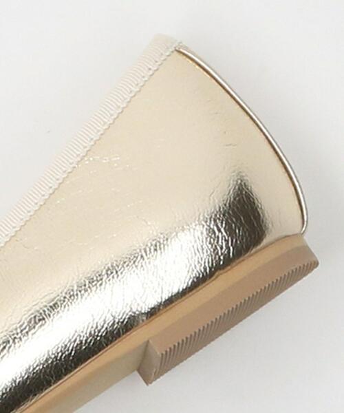 green label relaxing（グリーンレーベルリラクシング）の「ラウンド バレエ フラットシューズ- 晴雨兼用 -（バレエシューズ・レディース・ブラック/シルバー/ゴールド・22.5cm/23cm/23.5cm/24cm/24.5cm/25cm）」の8枚目の写真