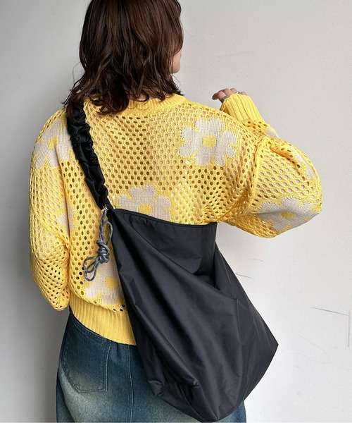 CPCM（シーピーシーエム）の「お花メッシュニット（ニット/セーター・レディース・グレー/アイボリー/ブラック/イエロー/グリーン系その他・F）」の16枚目の写真