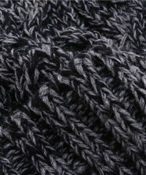 SENSE OF PLACE by URBAN RESEARCH（センスオブプレイスバイアーバンリサーチ）の「-A-メランジケーブルニットワッチ（ニットキャップ/ビーニー・メンズ・オフホワイト/ネイビー/ブラック・FREE）」の5枚目の写真