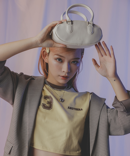 Anothera（アナザーエー）の「【ANOTHERA】リンガーチビTシャツ（Tシャツ/カットソー・レディース・ホワイト/サックスブルー/ベージュ・FREE）」の11枚目の写真