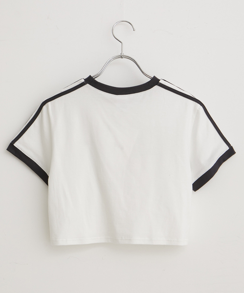 Anothera（アナザーエー）の「【ANOTHERA】リンガーチビTシャツ（Tシャツ/カットソー・レディース・ホワイト/サックスブルー/ベージュ・FREE）」の10枚目の写真