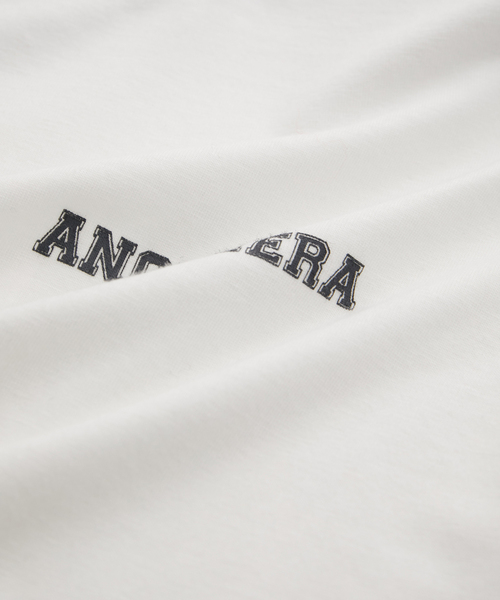 Anothera（アナザーエー）の「【ANOTHERA】リンガーチビTシャツ（Tシャツ/カットソー・レディース・ホワイト/サックスブルー/ベージュ・FREE）」の4枚目の写真