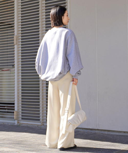 AP STUDIO（エーピーストゥディオ）の「トリアセサテンイージーパンツ（スラックス・レディース・アイボリー・36/38）」の3枚目の写真