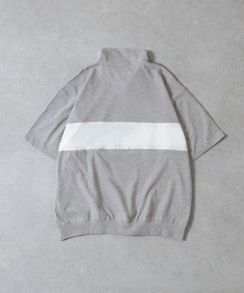 U.S. POLO ASSN.（ユーエスポロアッスン）の「【U.S. POLO ASSN.】 ビッグシルエット ロゴ刺繍 ハーフジップ ポロシャツ（ポロシャツ・メンズ・グレー/オフホワイト/ブラック/ネイビー・LARGE/MEDIUM/X-LARGE）」の7枚目の写真