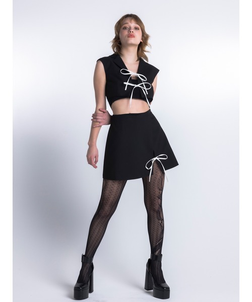 セール】Mini dress with ribbon（ワンピース）｜DURAS