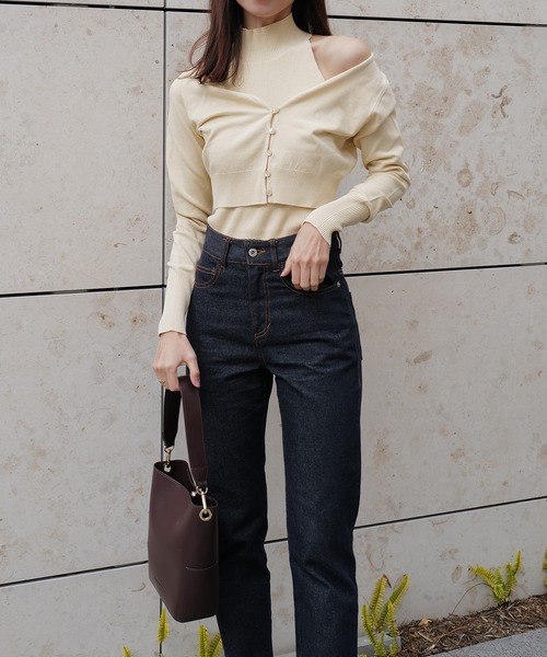 RANDEBOO（ランデブー）の「Nuance cropped cardigan（カーディガン