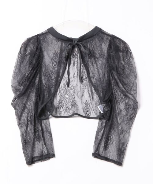 12Twelve Agenda（トゥエルブ　アジェンダ）の「【組み合わせ自由】【結婚式】前後2wayギャザースリーブボレロブラウス（カーディガン/ボレロ・レディース・ブラウン/カーキ/ネイビー・M/L）」の3枚目の写真
