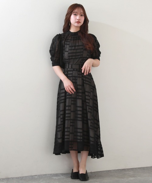 Cheek(チーク)の「オパールチェックブラウス(シャツ/ブラウス・レディース・オフホワイト/サックスブルー/ブラック・MEDIUM)」の10枚目の写真