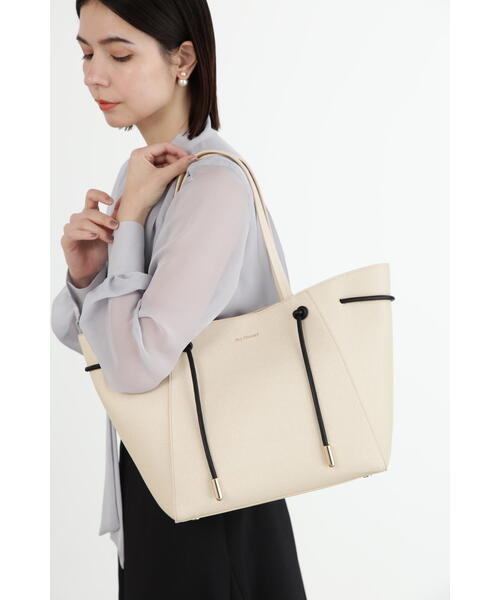 JILL STUART（ジルスチュアート）の「◆ナロウストリングトート（トートバッグ・レディース・ホワイト/ベージュ/ブラック・ﾌﾘ-）」の16枚目の写真