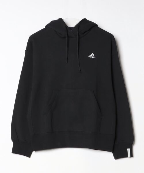 adidas（アディダス）の「アディダス adidas W ESS+ SL スウェットフーディ（スウェット・レディース・ライトベージュ/ブラック・XL/S/M/L）」の7枚目の写真
