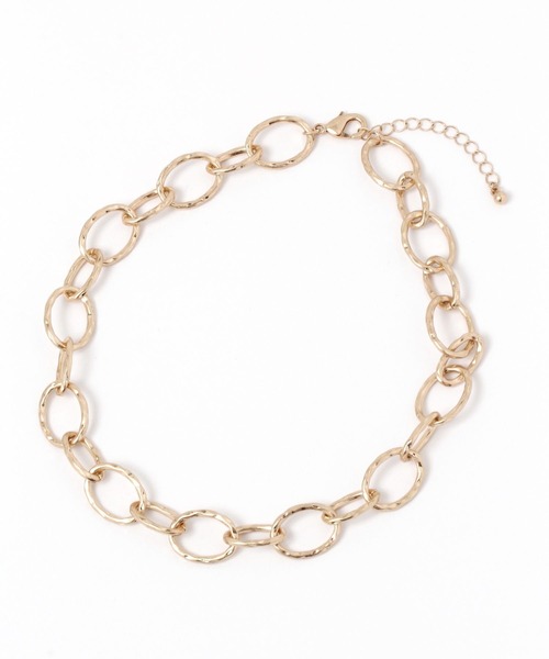 GLOBAL WORK Smile Seed Store（グローバルワーク スマイルシードストア）の「楕円チェーンネックレス1/108547（ネックレス・レディース・ゴールド/シルバー・FREE）」の2枚目の写真