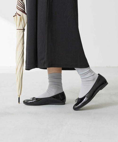 menue（メヌエ）の「レイン バレエシューズ（レインシューズ・レディース・ブラック系/ブラウン系/ブラック・23.0cm/22.5cm/22.0cm/21.5cm/26.0cm/25.5cm/25.0cm/24.5cm/24.0cm/23.5cm）」の11枚目の写真