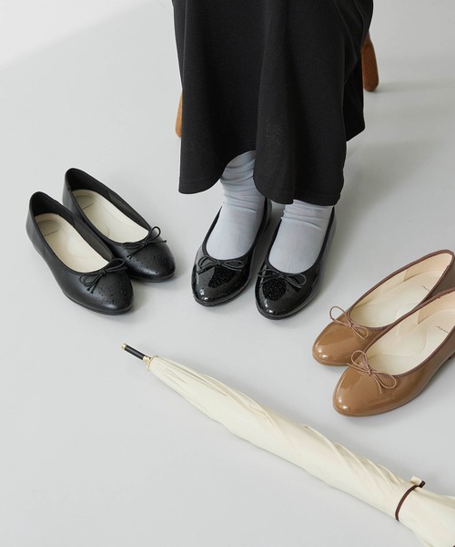 menue（メヌエ）の「レイン バレエシューズ（レインシューズ・レディース・ブラック系/ブラウン系/ブラック・23.0cm/22.5cm/22.0cm/21.5cm/26.0cm/25.5cm/25.0cm/24.5cm/24.0cm/23.5cm）」の12枚目の写真