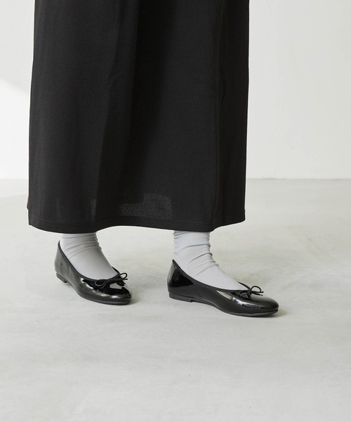 menue（メヌエ）の「レイン バレエシューズ（レインシューズ・レディース・ブラック系/ブラウン系/ブラック・23.0cm/22.5cm/22.0cm/21.5cm/26.0cm/25.5cm/25.0cm/24.5cm/24.0cm/23.5cm）」の8枚目の写真