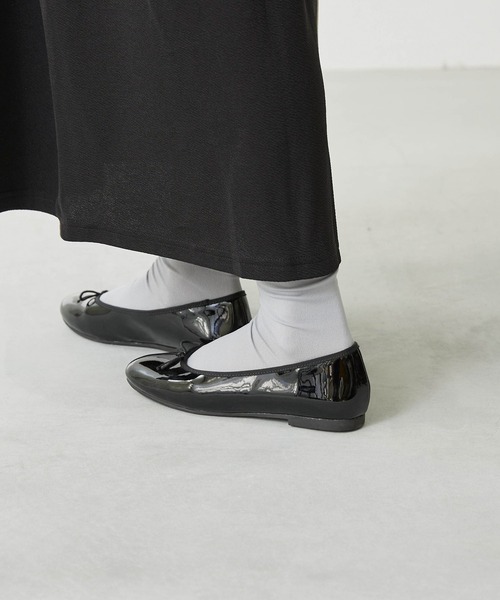 menue（メヌエ）の「レイン バレエシューズ（レインシューズ・レディース・ブラック系/ブラウン系/ブラック・23.0cm/22.5cm/22.0cm/21.5cm/26.0cm/25.5cm/25.0cm/24.5cm/24.0cm/23.5cm）」の9枚目の写真