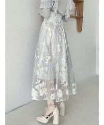 dazzlin | シアーフラワーコルセットスカート(スカート)