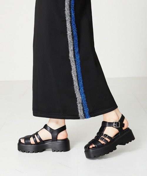 ORiental TRaffic(オリエンタルトラフィック)の「厚底グルカサンダル/41223(サンダル・レディース・グリーン/ブラック・L/M/S/LL)」の14枚目の写真