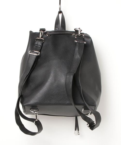 Salong hameu（サロン ハミュー）の「PSYCHO NATION（サイコネーション）うさ耳チェーン使いフェイクレザー リュックサック/バックパック/#サブカル系ファッション（バックパック/リュック・レディース・ブラック/サックスブルー・FREE）」の4枚目の写真