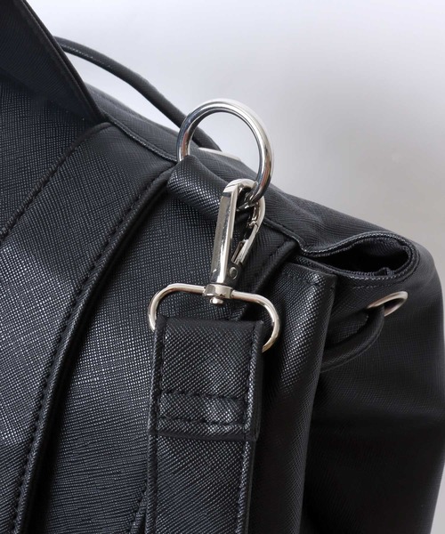 Salong hameu（サロン ハミュー）の「PSYCHO NATION（サイコネーション）うさ耳チェーン使いフェイクレザー リュックサック/バックパック/#サブカル系ファッション（バックパック/リュック・レディース・ブラック/サックスブルー・FREE）」の14枚目の写真