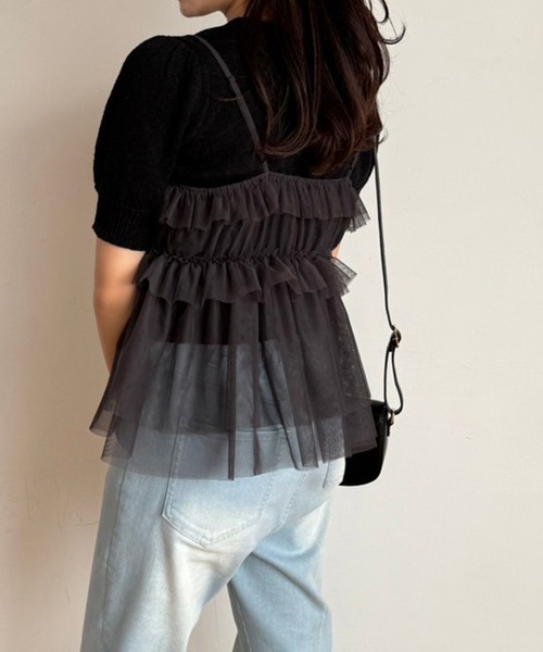 ナイスクラップ　ビスチェ付きカーディガンSET F0012 ナイスクラップ ビスチェ付きカーディガンSET F0012 - メルカリ