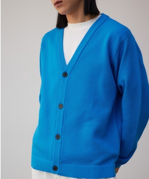 AZUL by moussy（アズールバイマウジー）の「レイヤードセットカーディガン（カーディガン/ボレロ・メンズ・ライトグレー/ブラック/ブルー/グリーン・FREE）」の2枚目の写真