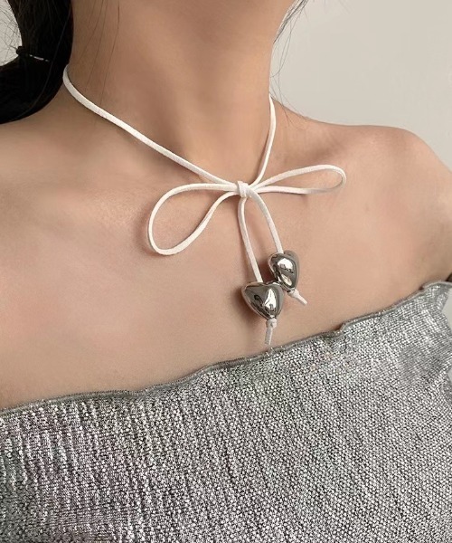 SELF PORTRAIT☆Diamante Bow リボン チョーカーネックレス リボンチョーカーネックレス | レディースファッション通販 - DHOLIC