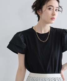 フリルスリーブTシャツ