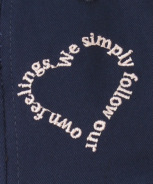 LOVETOXIC（ラブトキシック）の「ハート刺しゅうキャップ（キャップ・キッズ・ベージュ/ホワイト/ネイビー・FREE）」の5枚目の写真